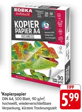 Edeka Edeka zuhause kopierpapier a4 Angebot