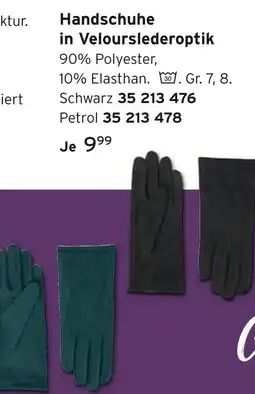 Tchibo Handschuhe in velourslederoptik Angebot
