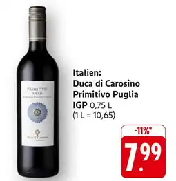 Edeka Duca di carosino primitivo puglia igp Angebot