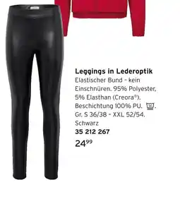 Tchibo Leggings in lederoptik Angebot