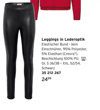 Tchibo Leggings in lederoptik Angebot