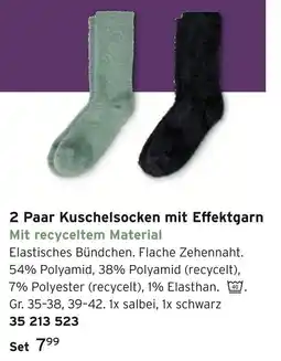 Tchibo 2 paar kuschelsocken mit effektgarn Angebot