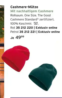 Tchibo Cashmere-mütze Angebot