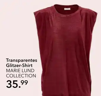 Peek & Cloppenburg Hamburg Marie lund transparentes glitzer-shirt Angebot