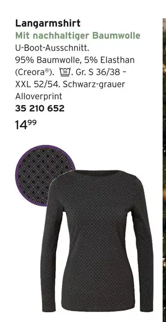 Tchibo Langarmshirt Angebot