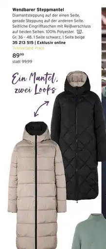 Tchibo Wendbarer steppmantel Angebot
