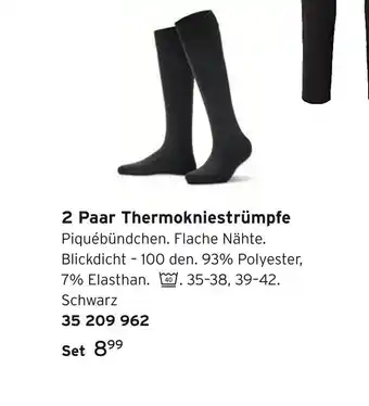Tchibo 2 paar thermokniestrümpfe Angebot