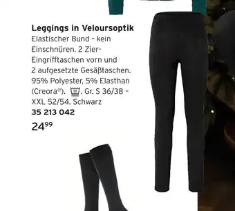 Tchibo Leggings in veloursoptik Angebot