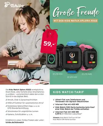 Tchibo Tchibo mobil kids watch xplora xgo2 Angebot