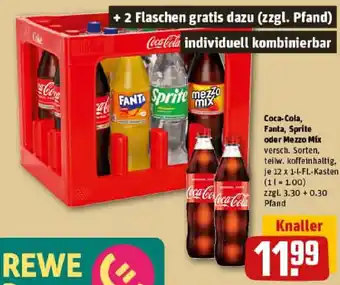 REWE Coca-Cola, Fanta, Sprite oder Mezzo Mix Angebot