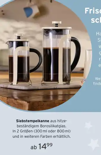 Tchibo Siebstempelkanne Angebot