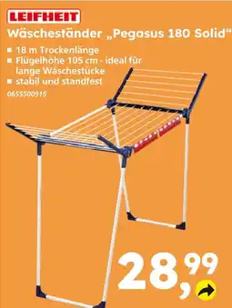 Globus Baumarkt Leifheit wäscheständer pegasus 180 solid Angebot