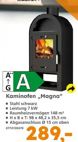 Globus Baumarkt Kaminofen magna Angebot