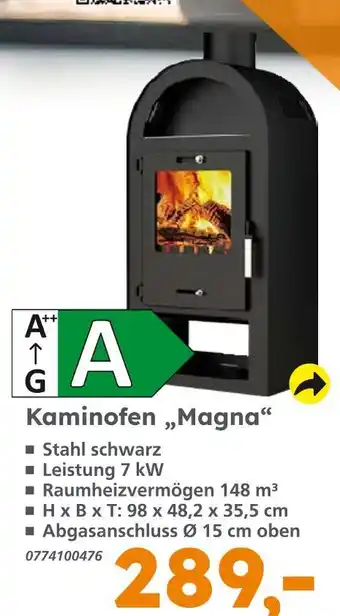 Globus Baumarkt Kaminofen magna Angebot
