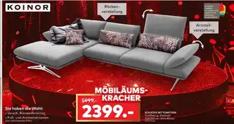 Koinor ecksofa mit funktion