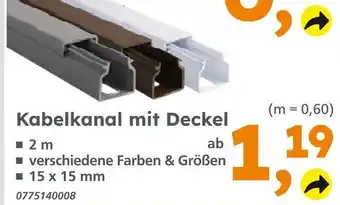 Globus Baumarkt Kabelkanal mit deckel Angebot