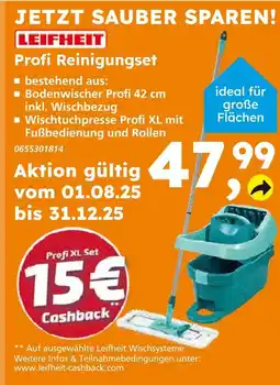 Globus Baumarkt Leifheit profi reinigungset Angebot
