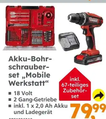 Globus Baumarkt Akku-bohrschrauber-set „mobile werkstatt“ Angebot