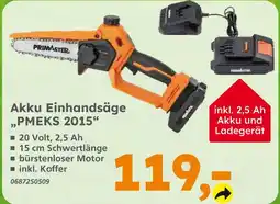 Globus Baumarkt Primaster akku einhandsäge pmeks 2015 Angebot