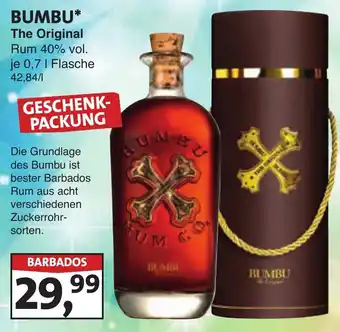 Lösch Depot BUMBU The Original Rum Angebot