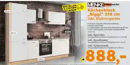 Globus Baumarkt Menke möbelwerke küchenblock 'biggi' 270 cm Angebot