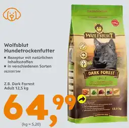 Globus Baumarkt Wolfsblut dark forest adult Angebot