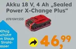 Globus Baumarkt Akku 18 v, 4 ah „sealed power x-change plus“ Angebot