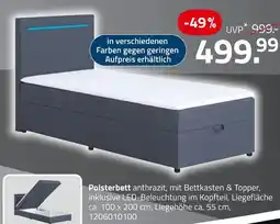 ROLLER Polsterbett anthrazit Angebot