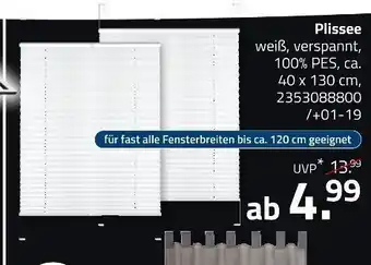 ROLLER Plissee Angebot