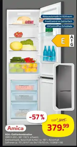 ROLLER Amica kühl-/gefrierkombination amica kgcl 387 150 s Angebot