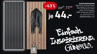 ROLLER Garderobenpaneel Angebot