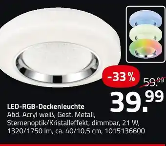 ROLLER Led-rgb-deckenleuchte Angebot