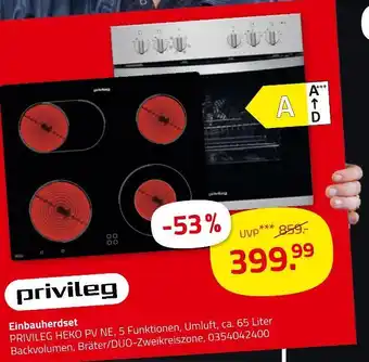 ROLLER Privileg einbauherdset Angebot