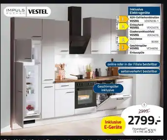 ROLLER Impuls küchen oder vestel einbauküche Angebot