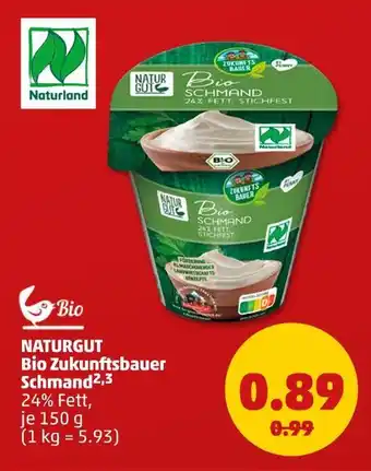 PENNY Naturgut bio zukunftsbauer schmand Angebot