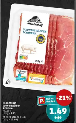 PENNY Mühlenhof schwarzwälder schinken Angebot