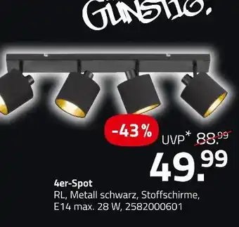 ROLLER 4er-spot Angebot