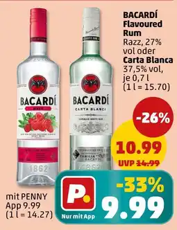 PENNY Bacardí flavoured rum oder carta blanca Angebot