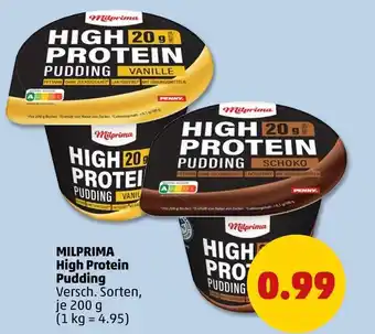 PENNY Milprima high protein pudding vanille Angebot