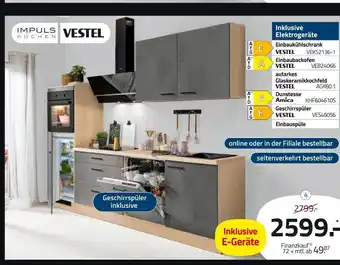 ROLLER Impuls küchen, vestel einbaukühlschrank Angebot