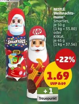 PENNY Nestlé smarties weihnachtsmann Angebot