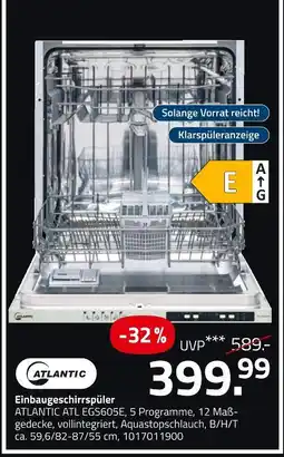 ROLLER Atlantic einbaugeschirrspüler Angebot