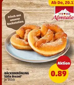 PENNY Almtale bäckerkrönung süße brezel Angebot