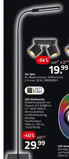ROLLER Lampura led-stehleuchte Angebot