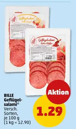 PENNY Bille geflügelsalami bella napoli Angebot