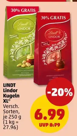 PENNY Lindt lindor kugeln xl pistazie Angebot