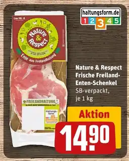 REWE Nature & respect frische freiland-enten-schenkel Angebot