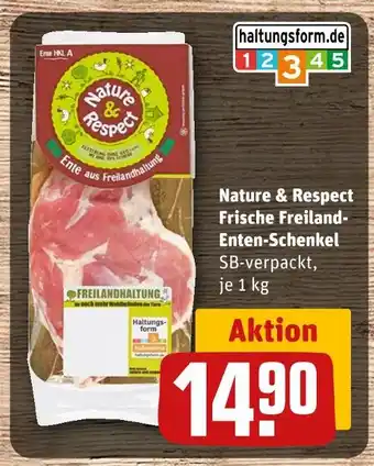 REWE Nature & respect frische freiland-enten-schenkel Angebot
