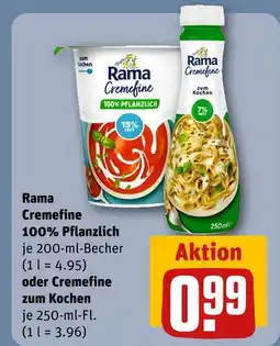 REWE Rama cremfine 100% pflanzlich Angebot