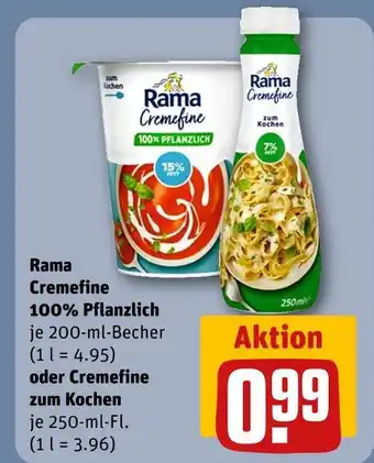 REWE Rama cremfine 100% pflanzlich Angebot